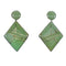 Sterling Silver Turquoise Inlay Post Earrings RX56065